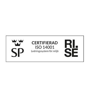 SP CERTIFIERAD ISO 14001 RI.SE. Certifikat